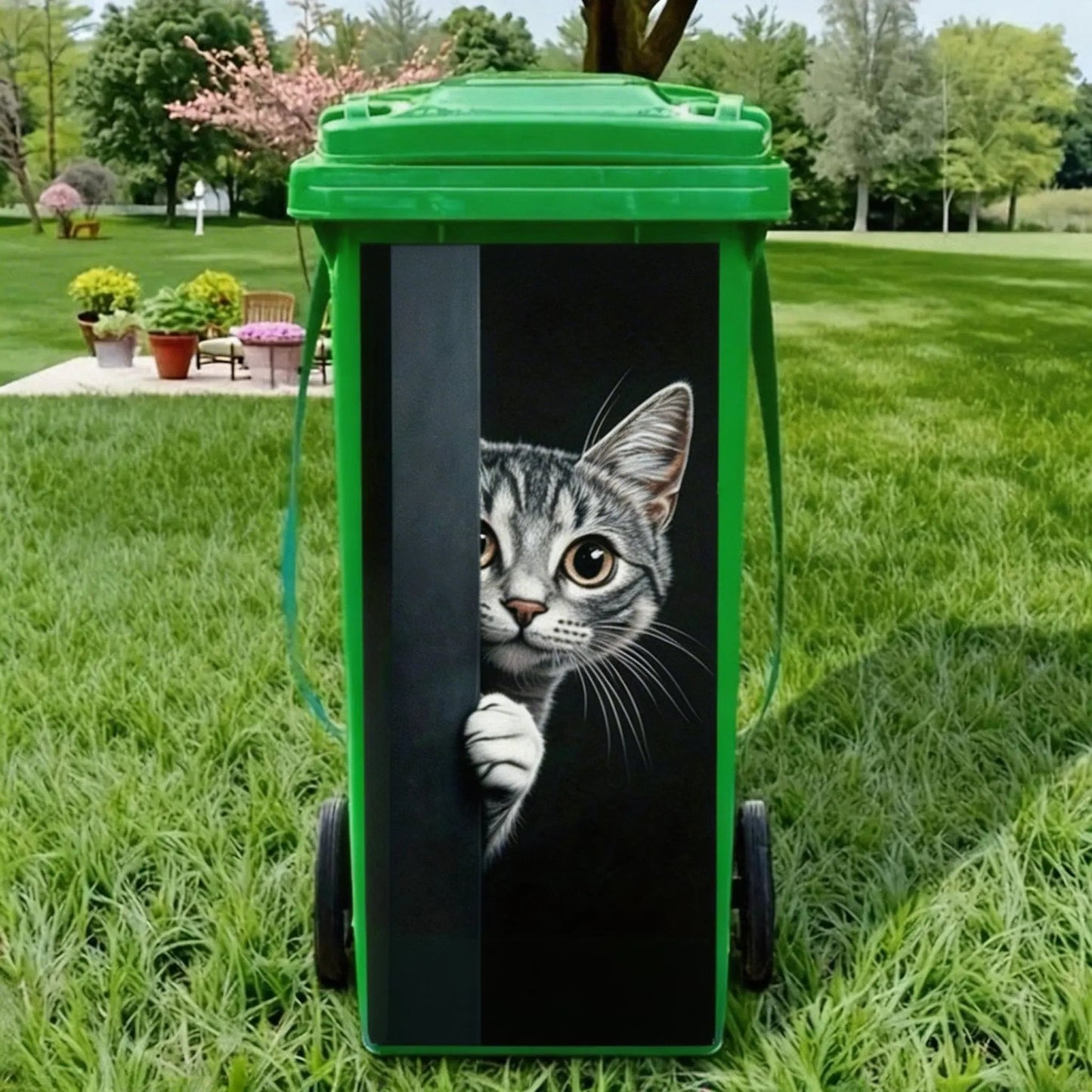🌎Ends Today: 70% OFF!🔥Creative Trash Can Sticker with Colourful Cartoon✨