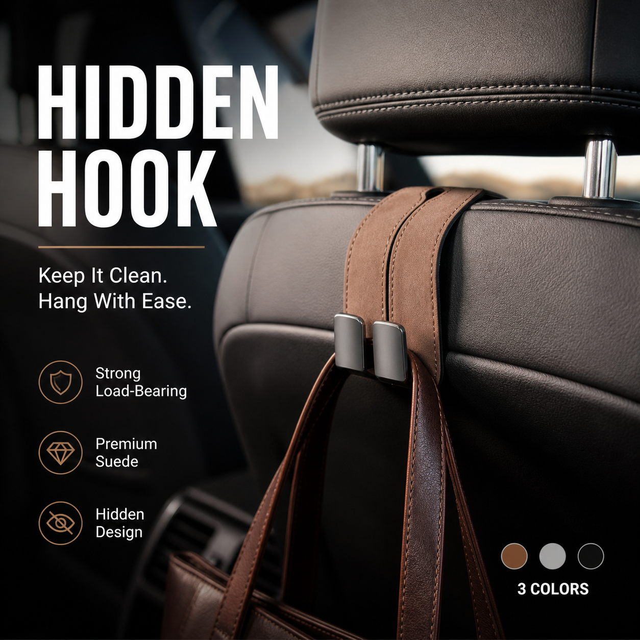 ✈️Last Day 50% OFF✨🔥Buy 1 Get 1 Free🔥Car Seat Back Double Hook