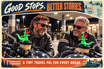 🦎🏍️ Roadside Lizard Buddy – Car & Motorcycle Decor