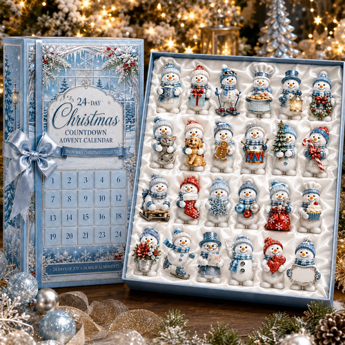 ✈️Last Day 50% OFF✨🎅 2026 Christmas Gift 50% Off--✨24-Day Christmas Countdown Advent Calendar – Snowman Christmas Series