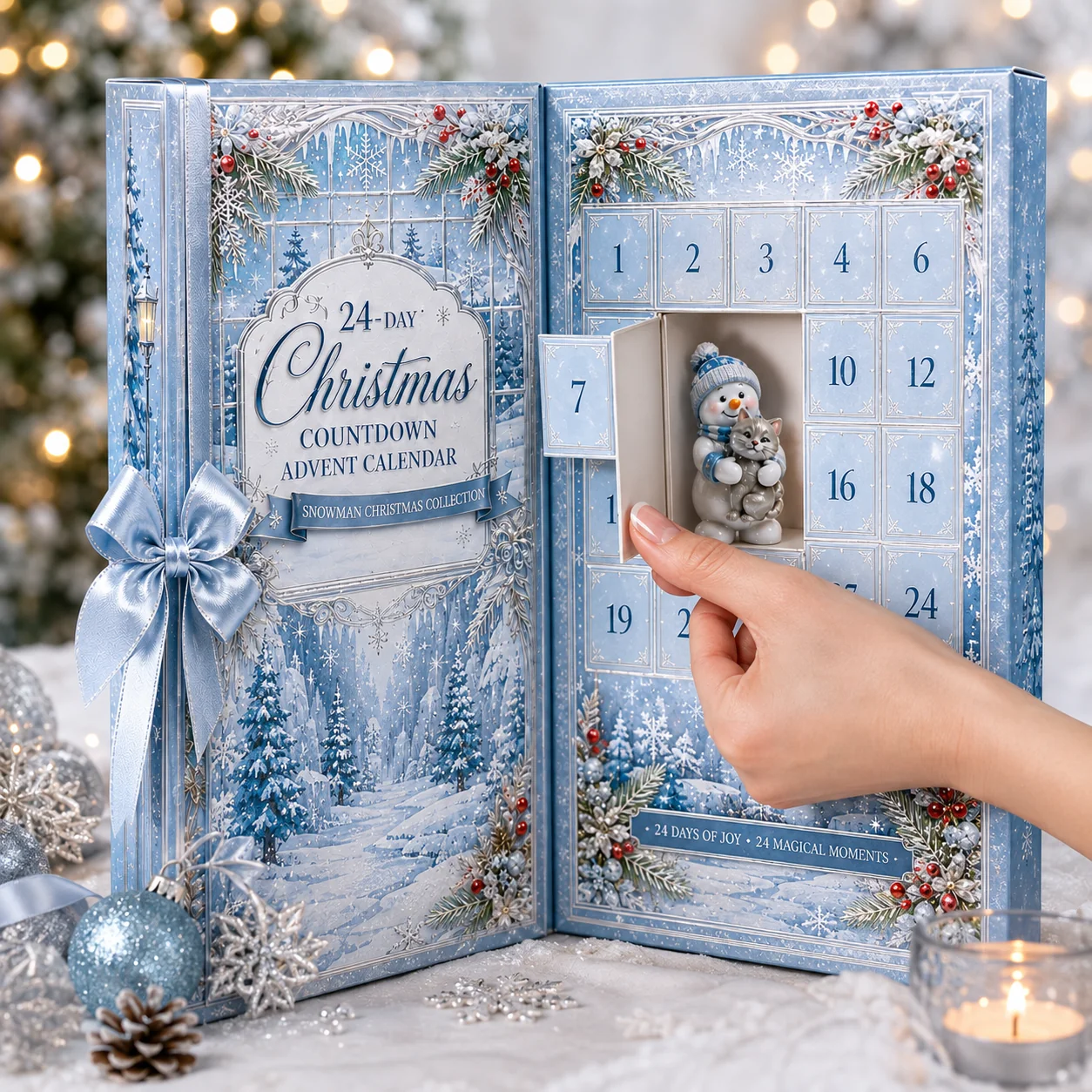 ✈️Last Day 50% OFF✨🎅 2026 Christmas Gift 50% Off--✨24-Day Christmas Countdown Advent Calendar – Snowman Christmas Series