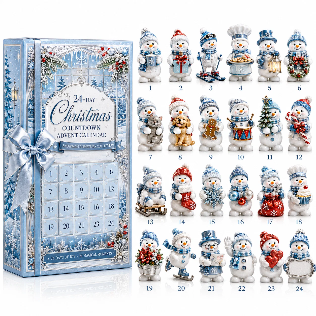 ✈️Last Day 50% OFF✨🎅 2026 Christmas Gift 50% Off--✨24-Day Christmas Countdown Advent Calendar – Snowman Christmas Series