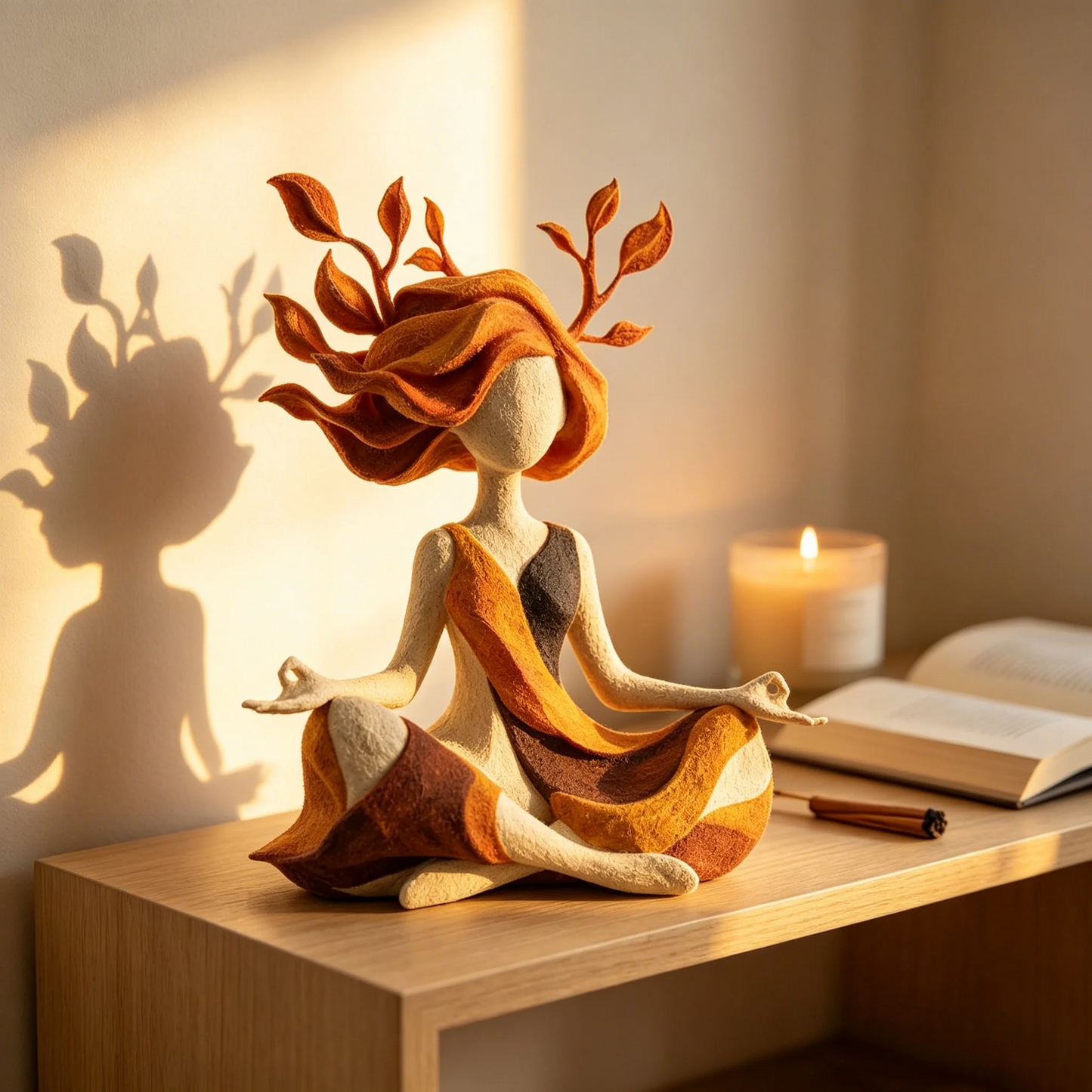 🌙 Inner Harmony Goddess Sculpture – Nature-Inspired Spiritual Home Decor ✨