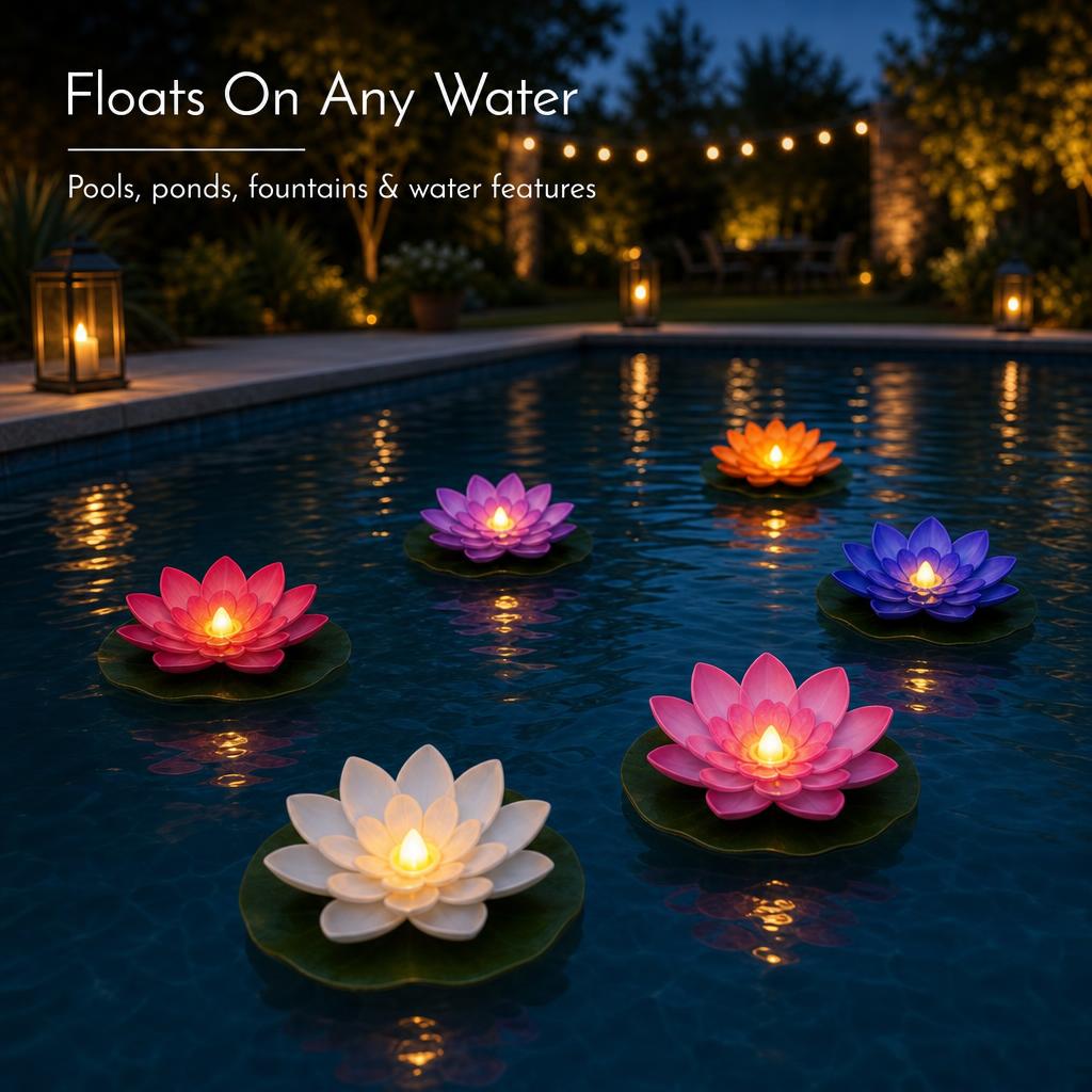 💮2026 Hot Sale🌸Floating Lotus Lights