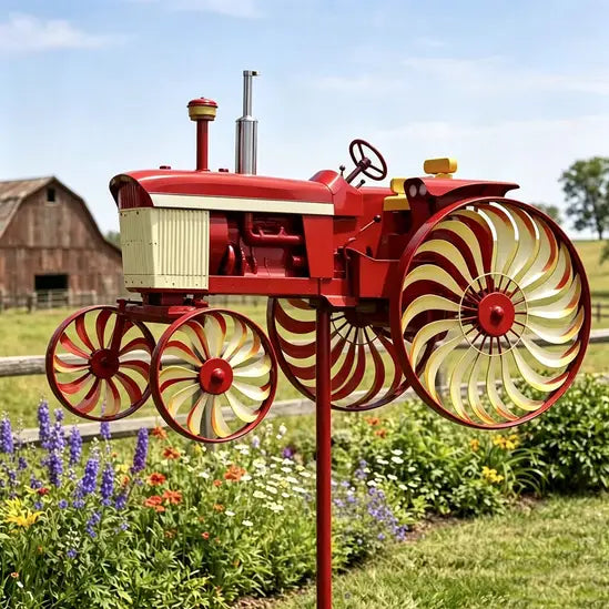 🌎Ends Today: 70% OFF!🔥 🚜Earl's Handmade Tractor Wind Spinner