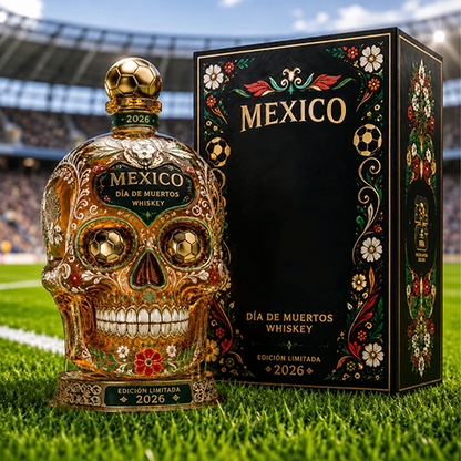⚽⚽🇲🇽Mexico 2026 Día de Muertos Whiskey Bottle