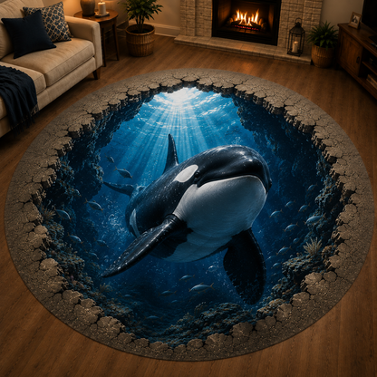 ✈️Last Day 50% OFF🌊Ocean Portal Illusion Rug - A Realistic 3D Ocean World Beneath Your Feet