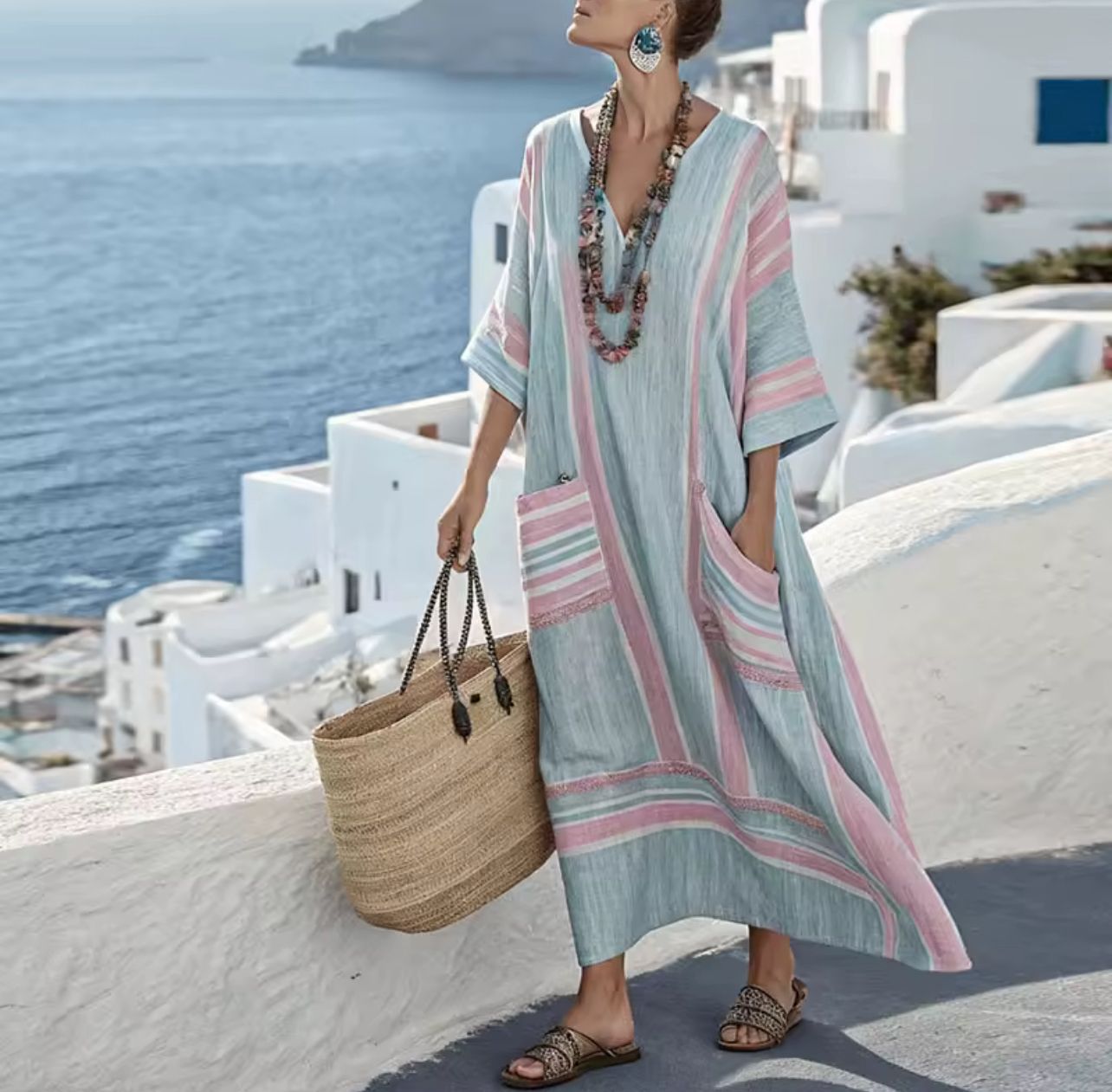 Long Strand Dress for a Stylish Summer Look