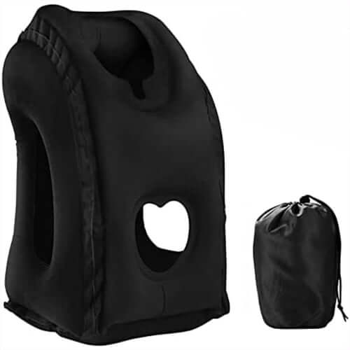 ⏳Time-Limited Special⏰Inflatable Travel Pillow | 360° Support – Soft Flocking, Quick Inflate, Compact ✨