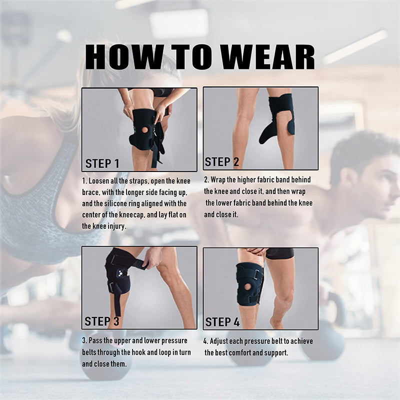 📢📢50% OFF !! ⏰🦵Breathable Adjustable Knee Support Brace