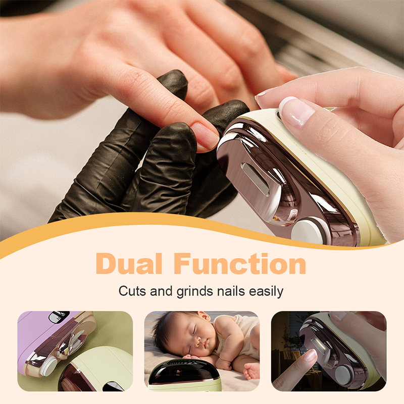 🌟 2-in-1 Smart Electric Nail Clipper & Polisher ✂️💅