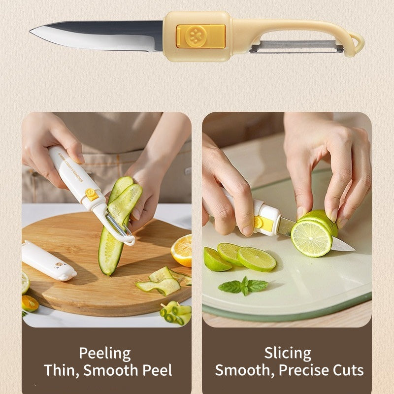 ✈️Last Day 50% OFF%✨2-in-1 Kitchen Fruit Knife & Peeler