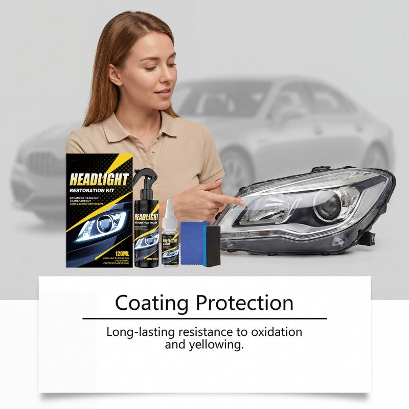 🏅⏰️Last Day Promotion🔥Professional Headlight Polish and Sealant Kit