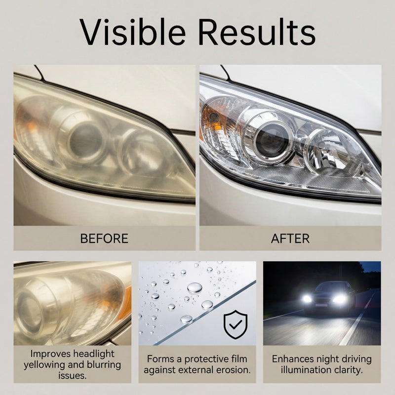 🏅⏰️Last Day Promotion🔥Professional Headlight Polish and Sealant Kit