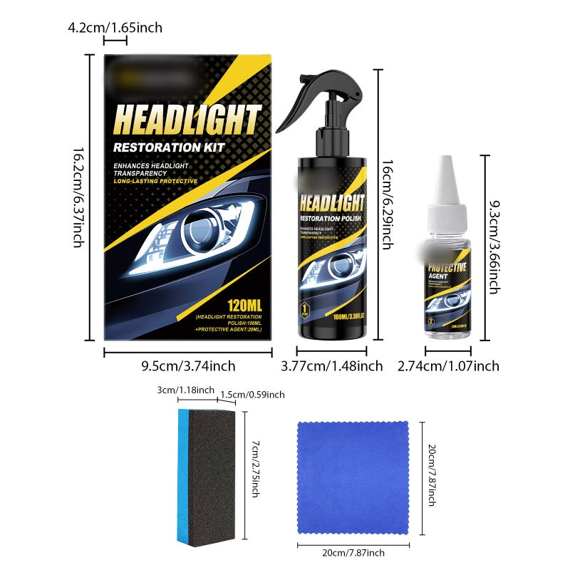 🏅⏰️Last Day Promotion🔥Professional Headlight Polish and Sealant Kit
