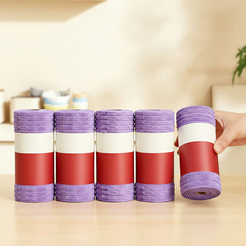 🧼 Reusable Cleaning Cloth Roll ✨ Tear Off, Wash & Reuse
