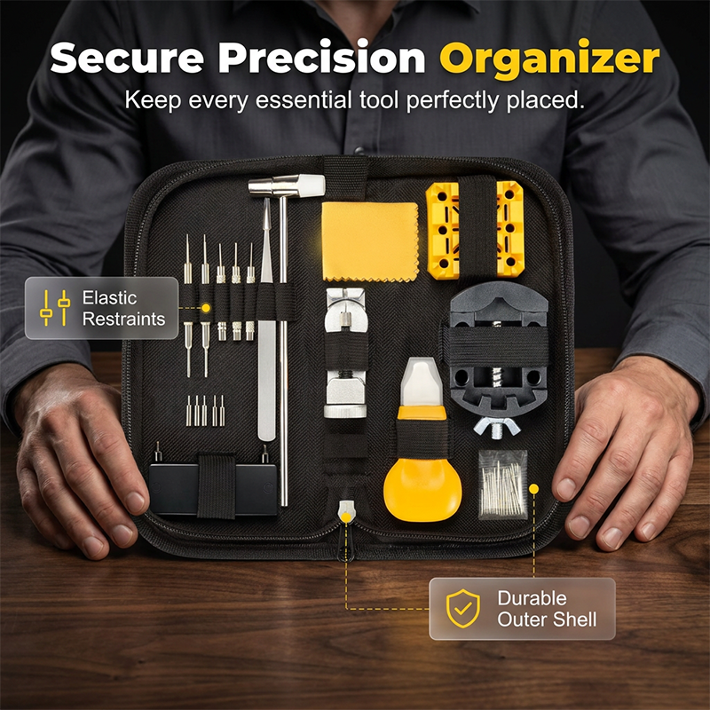 ✈️Last Day 50% OFF✨⏰ Hurry - Limited Time ⚡72-Piece Watch Repair Tool Kit with Precision Tools & Case
