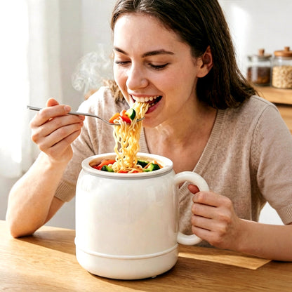 Multi-Function Portable Electric Stewing Cup for Soup, Tea & Meals
