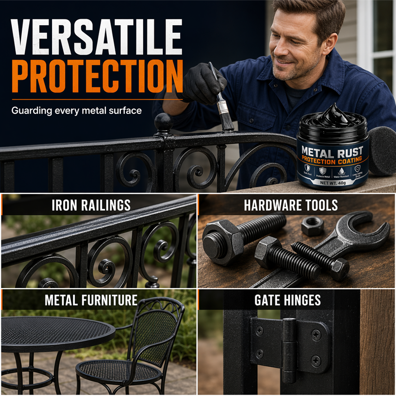 🥳 2026 HOT SALE – 50K+ SOLD! 🔧 50% OFF Metal Rust Repair Paste – Restores rusty gates, railings & tools with a protective coating. 🛡️✨