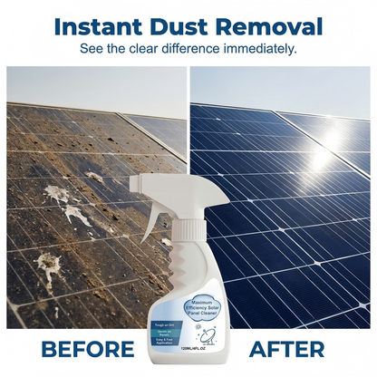 🔥Hot Sale 55% OFF🔥 Solar Panel Cleaner Spray – High-Efficiency, Streak-Free, Biodegradable, 32oz Makes 150Gal ☀️