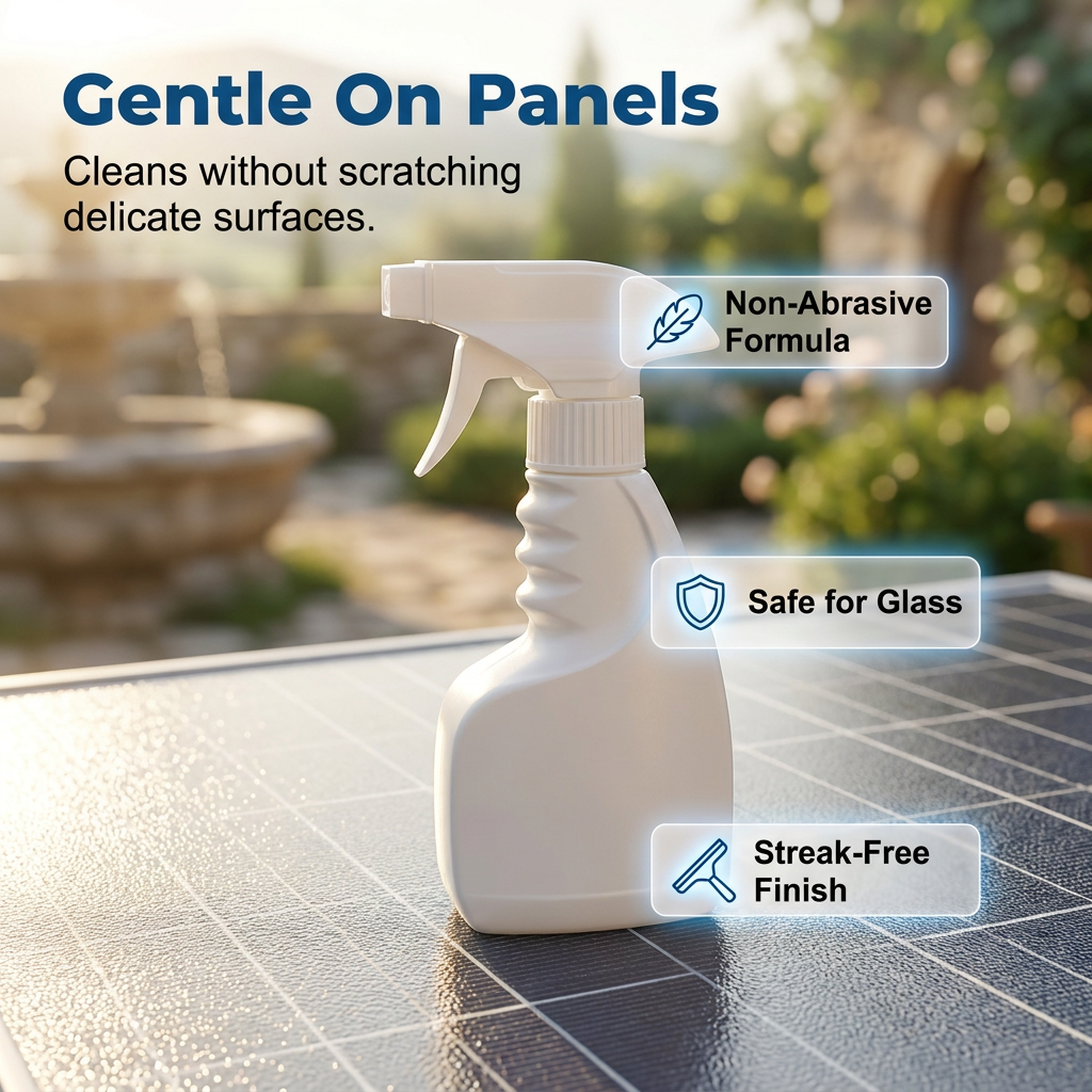 🔥Hot Sale 55% OFF🔥 Solar Panel Cleaner Spray – High-Efficiency, Streak-Free, Biodegradable, 32oz Makes 150Gal ☀️