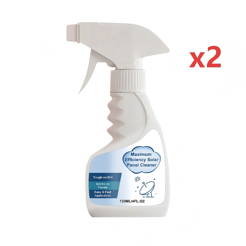 🔥Hot Sale 55% OFF🔥 Solar Panel Cleaner Spray – High-Efficiency, Streak-Free, Biodegradable, 32oz Makes 150Gal ☀️