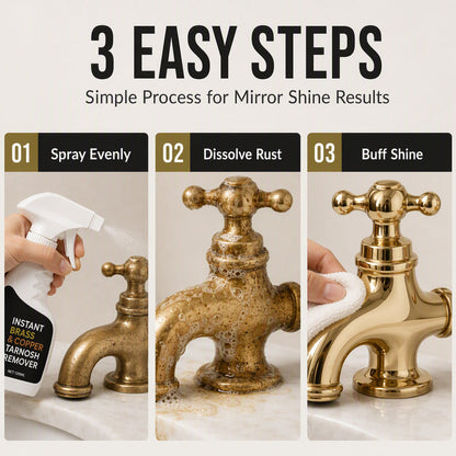 ✨ Instant Brass & Metal Tarnish Remover Spray – Restore Shine Fast