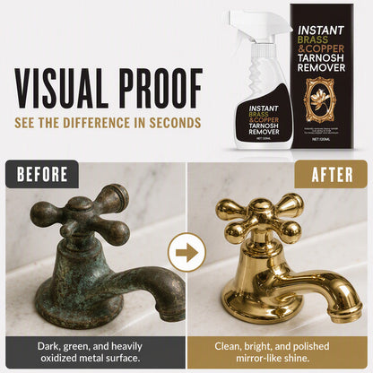 ✨ Instant Brass & Metal Tarnish Remover Spray – Restore Shine Fast