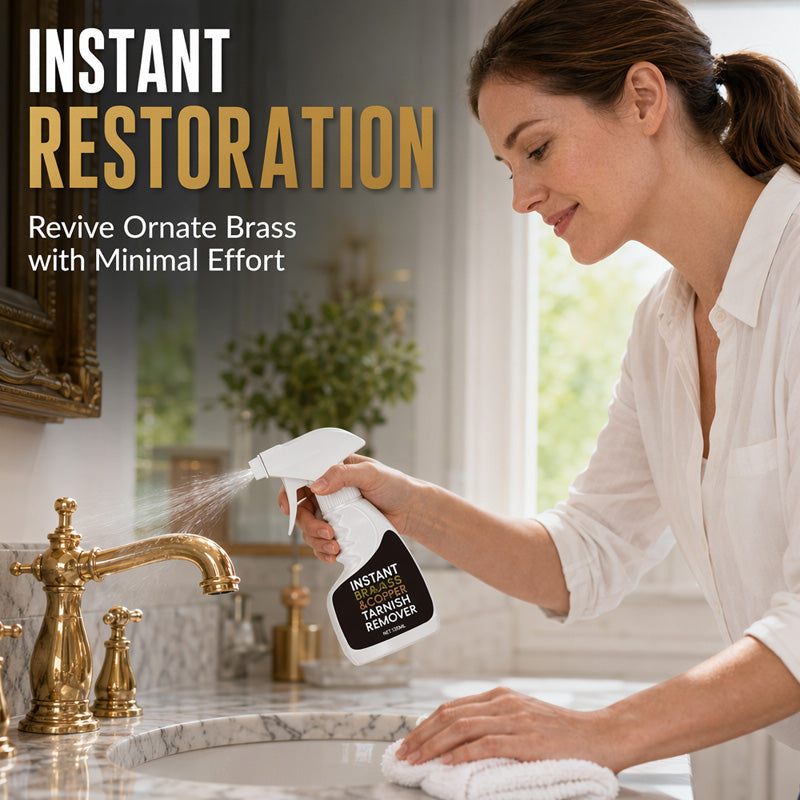 ✨ Instant Brass & Metal Tarnish Remover Spray – Restore Shine Fast