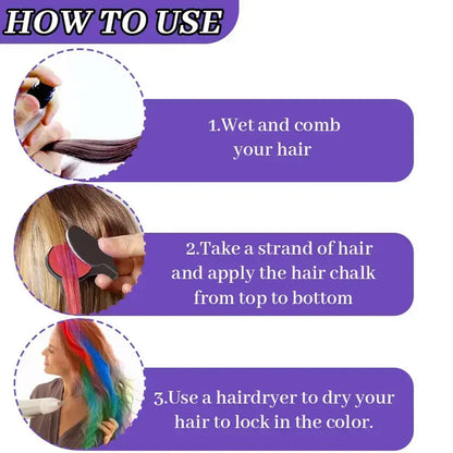 📢📢40% OFF !! ⏰Temporary Hair Chalk Set for Girls