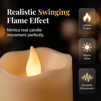 ✈️Last Day 50% OFF✨Warm Flickering Flameless LED Candles