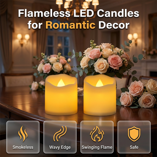 ✈️Last Day 50% OFF✨Warm Flickering Flameless LED Candles