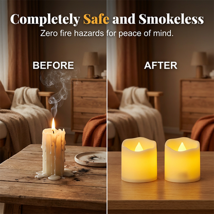 ✈️Last Day 50% OFF✨Warm Flickering Flameless LED Candles