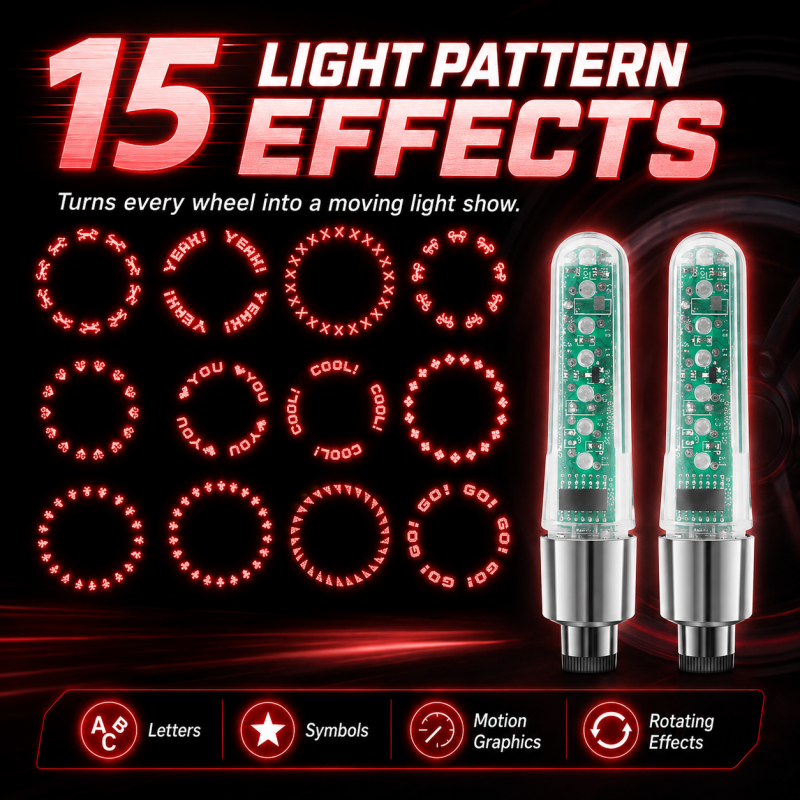 🏅🚲Waterproof Bike Tire Valve Stem Lights✨