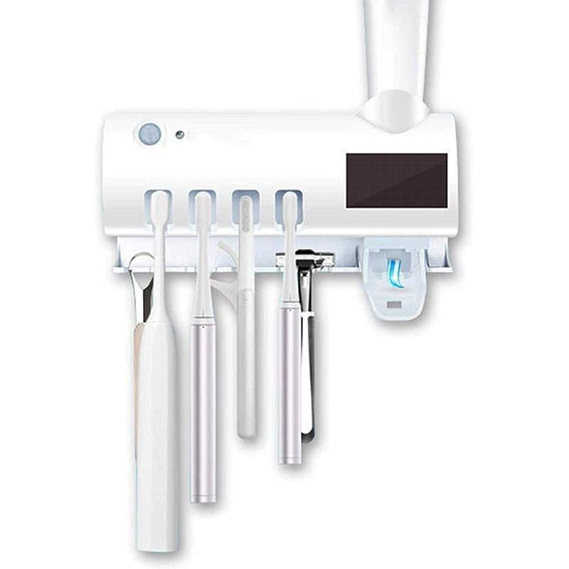 ✈️Last Day 50% OFF✨🦷🚿Wall-Mounted UV Toothbrush Sanitizer & Holder