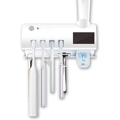 ✈️Last Day 50% OFF✨🦷🚿Wall-Mounted UV Toothbrush Sanitizer & Holder