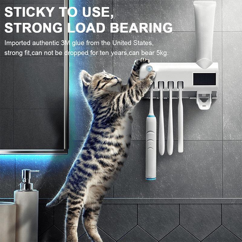 ✈️Last Day 50% OFF✨🦷🚿Wall-Mounted UV Toothbrush Sanitizer & Holder