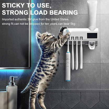 ✈️Last Day 50% OFF✨🦷🚿Wall-Mounted UV Toothbrush Sanitizer & Holder