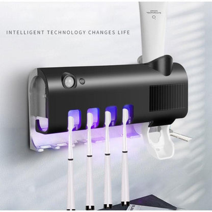 ✈️Last Day 50% OFF✨🦷🚿Wall-Mounted UV Toothbrush Sanitizer & Holder