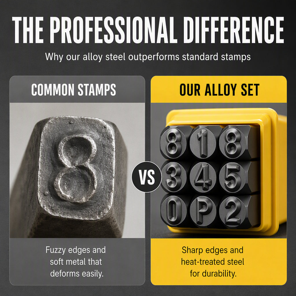 ✈️Last Day 50% OFF✨📦 50% OFF! 🧳Steel Letter & Number Stamp Set