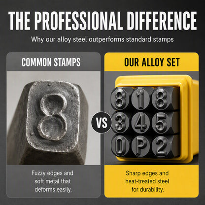 ✈️Last Day 50% OFF✨📦 50% OFF! 🧳Steel Letter & Number Stamp Set