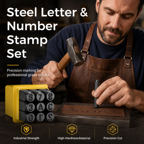 ✈️Last Day 50% OFF✨📦 50% OFF! 🧳Steel Letter & Number Stamp Set