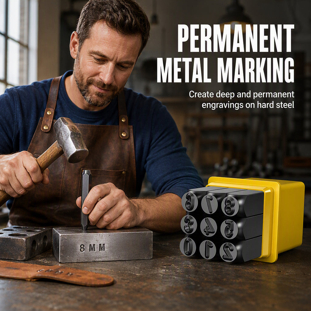 ✈️Last Day 50% OFF✨📦 50% OFF! 🧳Steel Letter & Number Stamp Set
