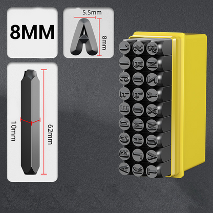 ✈️Last Day 50% OFF✨📦 50% OFF! 🧳Steel Letter & Number Stamp Set