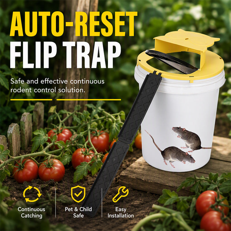 ✈️Last Day 50% OFF🥳HOT SALE!Automatic Reset Flip Lid Mouse Trap🏠✨