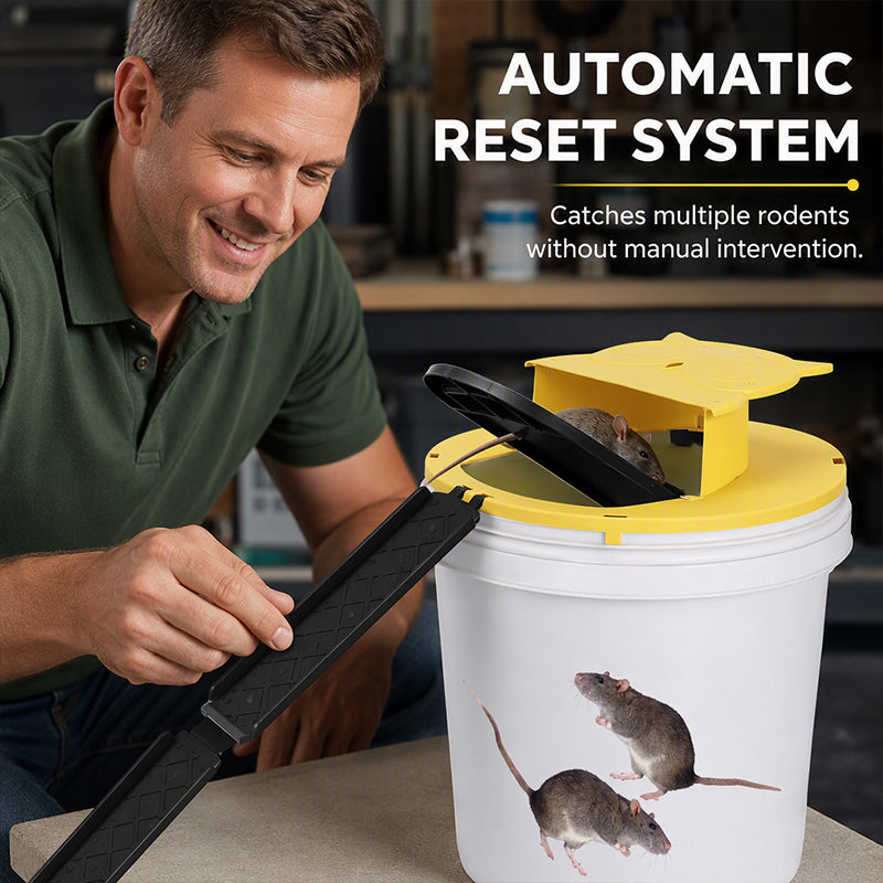 ✈️Last Day 50% OFF🥳HOT SALE!Automatic Reset Flip Lid Mouse Trap🏠✨