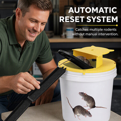 ✈️Last Day 50% OFF🥳HOT SALE!Automatic Reset Flip Lid Mouse Trap🏠✨