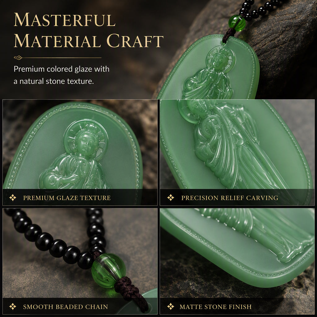 ✈️Last Day 50% OFF✨Religious Figure Beaded Pendant Necklace