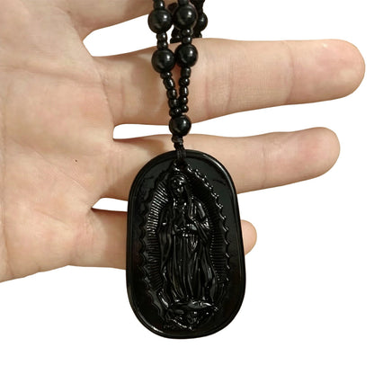✈️Last Day 50% OFF✨Religious Figure Beaded Pendant Necklace