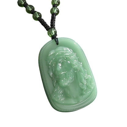✈️Last Day 50% OFF✨Religious Figure Beaded Pendant Necklace